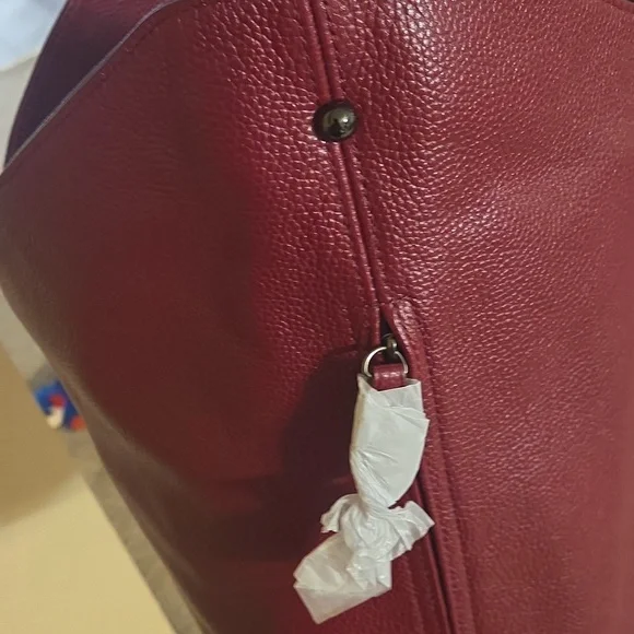 Rebecca Minkoff Burgundy Bucket Tote Bag - Picture 8 of 8